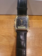 Vintage Citizen C480-314379 K Analog Digital Men's Watch NEW BATTERY