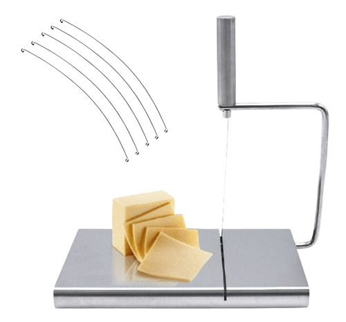Stainless steel cheese slicer - cheese,
