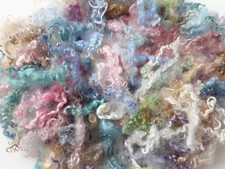 Hand Dyed Wool Locks, Curls
