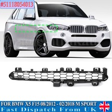 FOR BMW X5 F15 2012 - 2018 M SPORT FRONT BUMPER UPPER CENTER GRILLE #51118054013