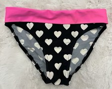 Girls Quality Tesco Pink Black White Polka Dot Print Bikini Briefs - 9-10 Years