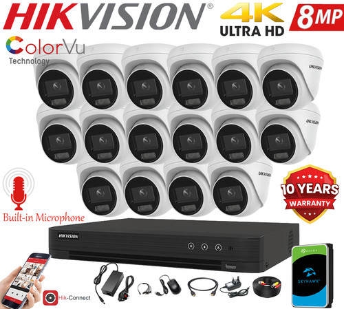 Hikvision 8mp colorvu night - hikvision,