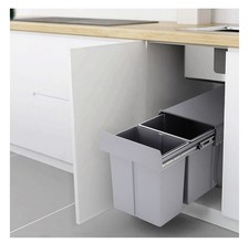Grey Integrated Bins Pull Out