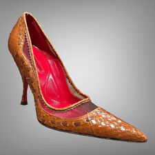 CESARE PACIOTTI LUXURIOUS GENUINE PYTHON PUMPS EU 35.5 HEELS