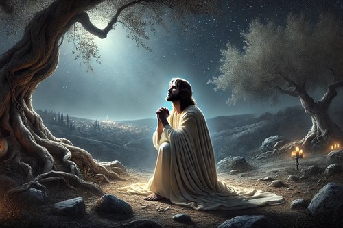 Jesus prays gethsemane - prays,