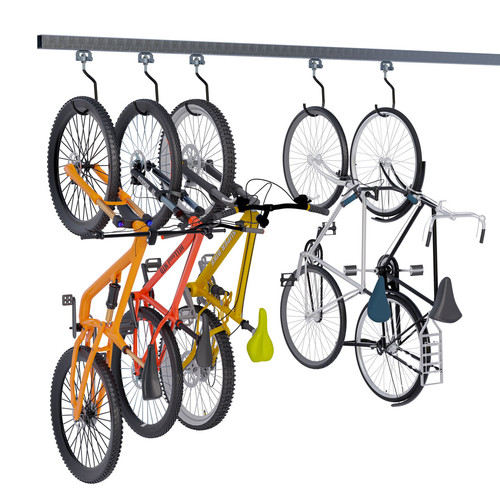 Sliding bike storage rack - storage,
