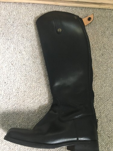Black leather brogini riding - leather,