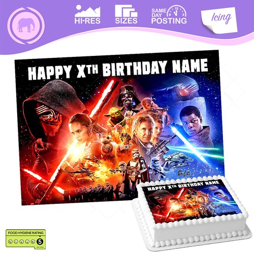 Star wars cake topper - star,
