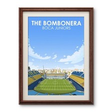 Boca Juniors Poster, The Bombonera poster, Boca Juniors Football Print, A4 Gift