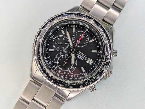 Seiko flightmaster black - flightmaster,