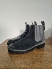 Penelope Chilvers Boots Size 8 EU 41 Velvet Grey Ankle Leather Lined