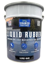 Liquid Rubber Roof Coating Instant Wateproofer - 5 Litres - Grey, Black or Clear