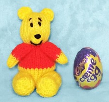 KNITTING PATTERN - Winnie the Pooh inspired Choc cover Easter Creme Egg