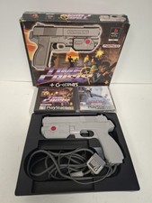 SONY PLAYSTATION G-CON 45 LIGHT GUN TIME CRISIS BUNDLE BOXED WORN BOX NO ADAPTER
