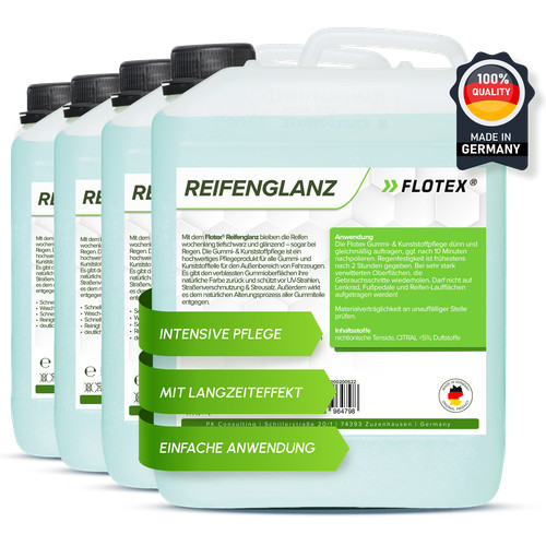 Flotex 4x5l tyre shine rubber - flotex,