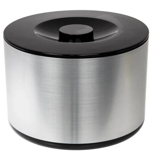 Plastic ice bucket brushed - ice,