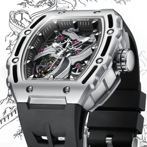Men watch tourbillon relief - tourbillon,