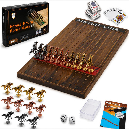 Horse race board game x - board,
