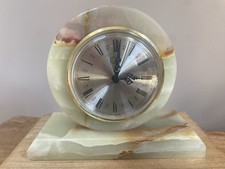 Vintage Onyx Mantle Clock Art