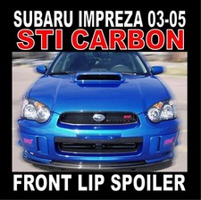 Carbon Front lip Spoiler Splitter "Fits" Subaru Impreza STI Blobeye 03-05 models