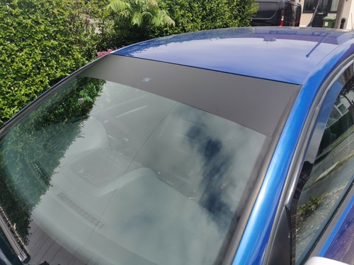 Gloss black car sun strip - sun,