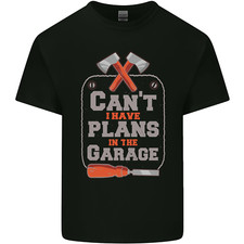 Plans In the Garage Carpenter DIY Tradesman Kids T-Shirt Childrens