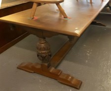 NEWLY Polished Refectory Table+6 Chair Kitchen Set-GreatCondition-FREE DELIVERY