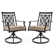2 PCS Patio Swivel Chairs