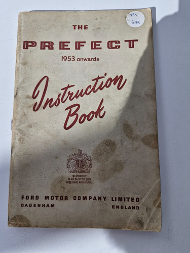 Ford prefect owners manual - prefect,