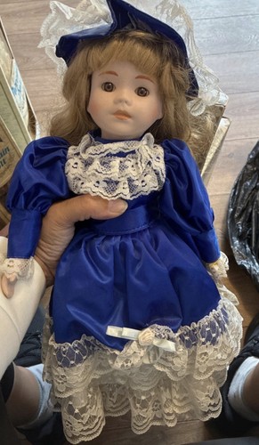 Vintage porcelain doll - vintage,