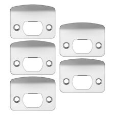 Stainless Steel Door Latch Strike Plate 5Pcs D Shaped Striker Lock Buckle Set
