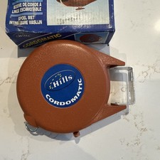 15M Retractable Washing Line Wall Mounted Outdoor Clothes Reel Laundry brown 