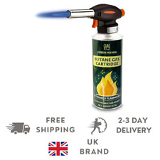 Green Haven Blow Torch for Cooking Adjustable Flame One-Handed Torch Attachment