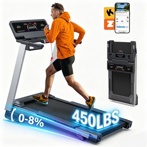 Foldable treadmill with - foldable,