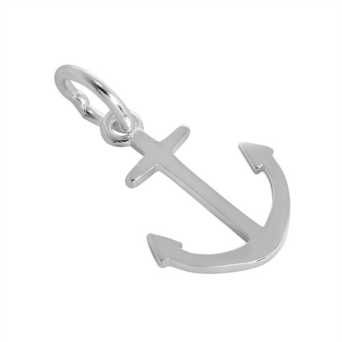 Sterling silver ships anchor - silver,