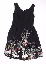 Emily & Fin Women's Black Floral Dress Size 12