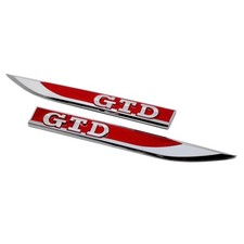 MK7 GTD FRONT WING BADGE DECAL LOGO MOULDING BADGE GOLF POLO