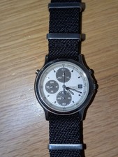 Seiko Speedmaster 7T27 6A00 Chronograph Gray Panda Watch Mint Condition