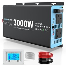 3000W 6000W Pure Sine Wave Inverter Power 24V to 240V Converter Camping Boat Car