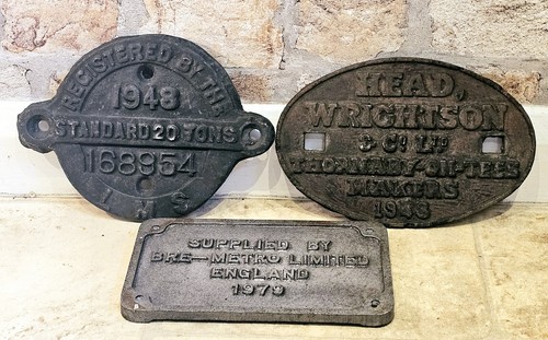 Vintage metal railway - 3, plates