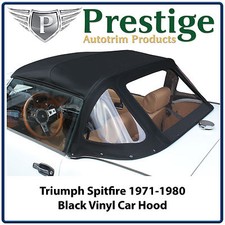 Triumph Spitfire MKIV 1500 Car Hood Hoods Top Tops Roof Black Vinyl 1971-1980