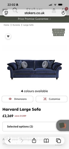 Duresta harvard large sofa - duresta,