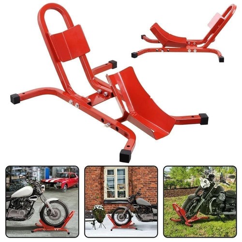Motorcycle front wheel - front, chock