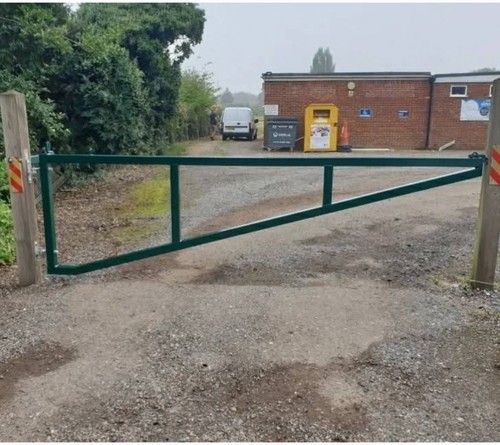 Steel carpark farm - steel, entrance