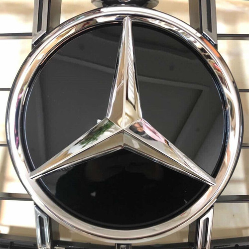 Chrome star emblem front - star,