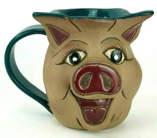 Always Azul Pottery 20oz Pig Coffee Mug - Villa Grove Colorado