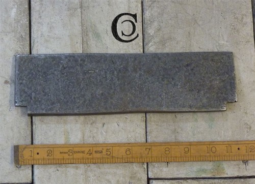Antique iron letter box inner - letter,