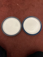 A Pair Of Used BLUE Denby Imperial Blue Tea Plates 6 Inch