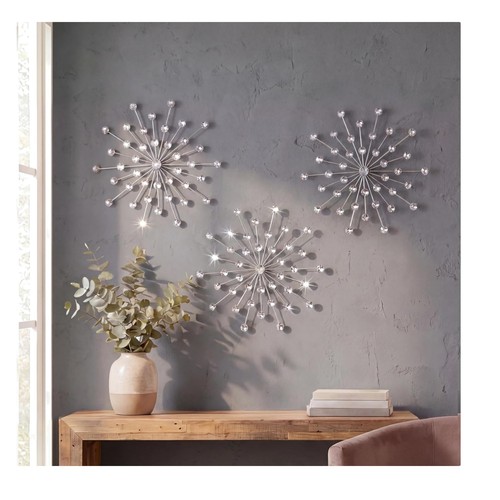 Pack silver metal sunburst - silver,
