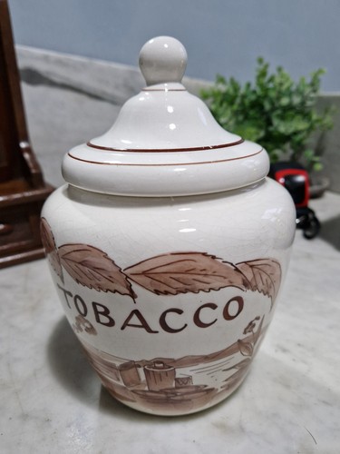 Vintage tobacco jar - vintage,